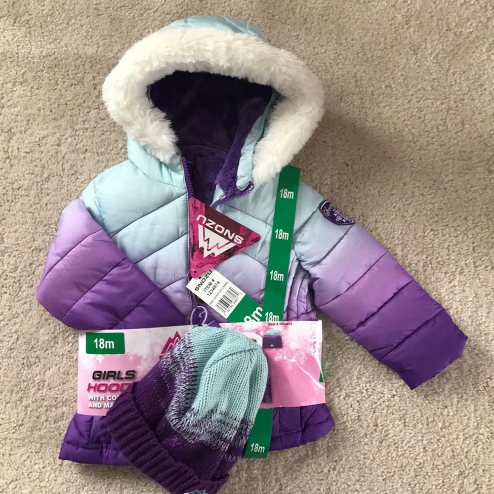 Baby 18 month jacket with hat - NWT